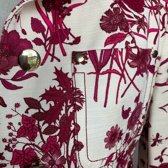 Gucci 2007 Resort Collection Runway Flora Print Blazer Jacket size 44 Small - Picture 6 of 16